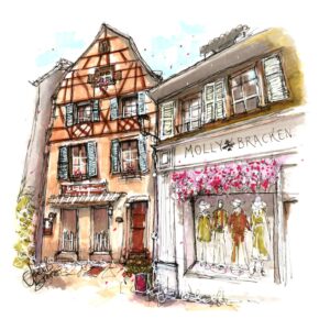 A Corner of Colmar Print