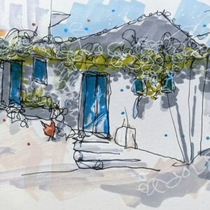 Original mini art- 80's Corfu