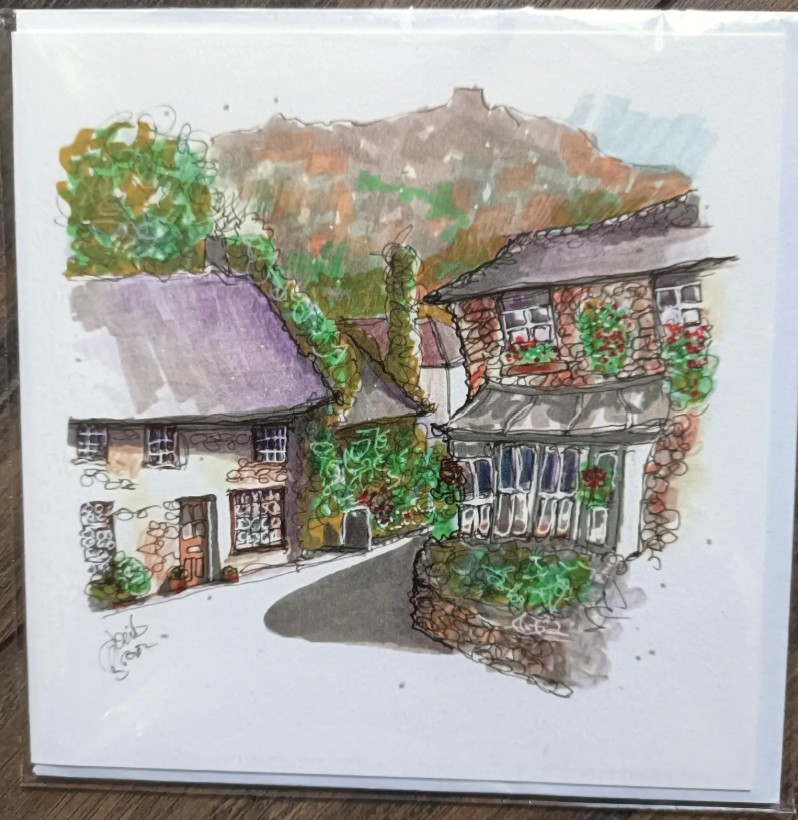 Unique urban art greeting card designs of North Wales. Pack of 10 - Image 2