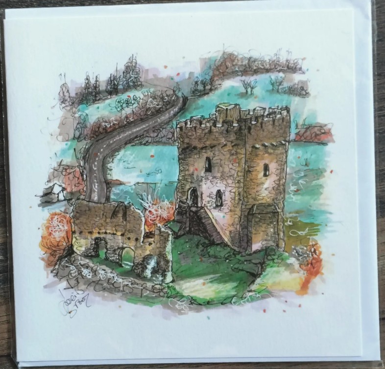 Unique urban art greeting card designs of North Wales. Pack of 10 - Image 3