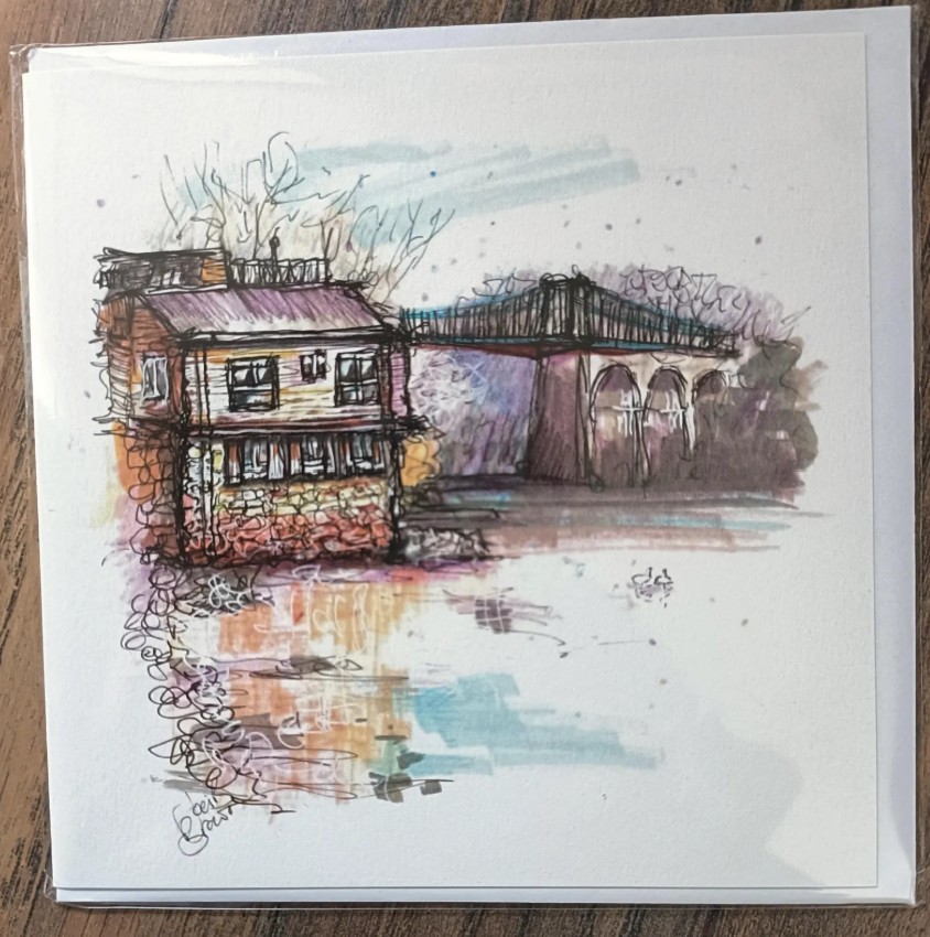 Unique urban art greeting card designs of North Wales. Pack of 10 - Image 5